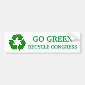 Recyclen congres bumpersticker (Voorkant)