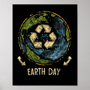 Recyclen Dag Natuur Planet Conservation Tree Poster