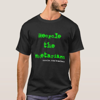 Recyclen de vegetariërs, zazzle.com/AcmeTees T-shirt