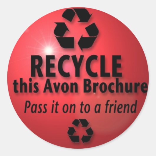 RECYCLEN DEZE BROCHURE RONDE STICKER (Voorkant)