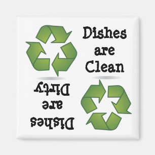 Recyclen Dishwasmachine Magnet Magneet
