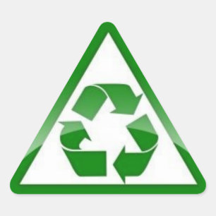 Recyclen Driehoek Sticker