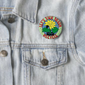 Recyclen Earth Day Button (In situ)