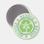 Recyclen Earth Day Gear Magneet (Voorkant / Achterkant)