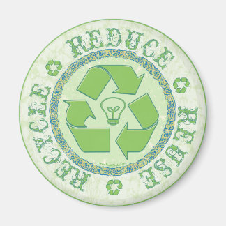 Recyclen Earth Day Gear Magneet