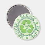Recyclen Earth Day Gear Magneet (Voorkant / Achterkant)