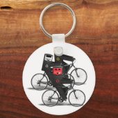 Recyclen fietsbakken sleutelhanger (Voorkant)