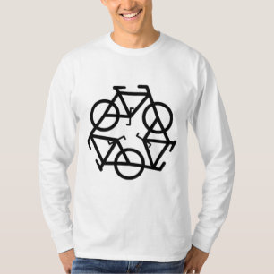 Recyclen fietssymbool t-shirt