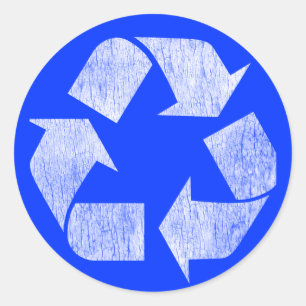 Recyclen - Go Green Ronde Sticker