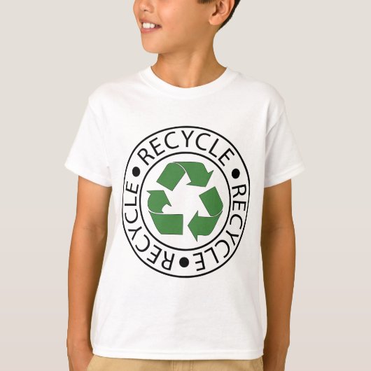 Recyclen Green Ceter Logo T-shirt (Voorkant)