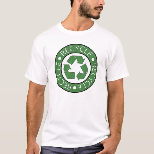 Recyclen groene Logo T-shirt (Voorkant)