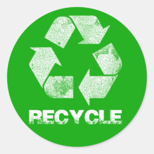 Recyclen groene stickers