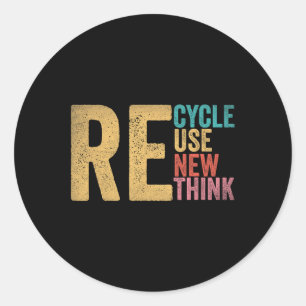 Recyclen Hergebruik Hernieuw Denk aan Dag 5 van de Ronde Sticker