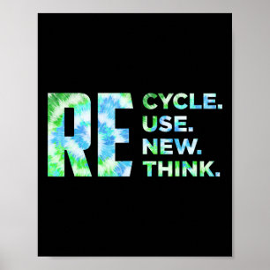 Recyclen hergebruik Heroverweging Crisis Milieu A Poster