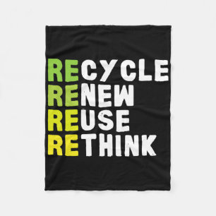 Recyclen hergebruik Heroverweging Crisismilieu E Fleece Deken