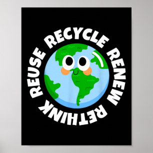 Recyclen hergebruik Heroverweging Crisismilieu E Poster