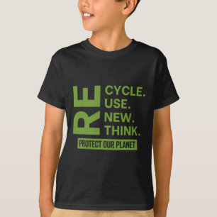 Recyclen hergebruik Herstel Bespaar opnieuw op Bes T-shirt
