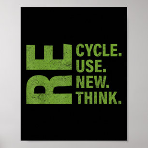Recyclen hergebruik Herstel Herdenken Milieudag Aa Poster