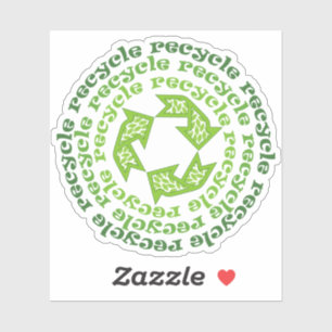 Recyclen, hergebruik, verlaag prijsopgave met groe sticker