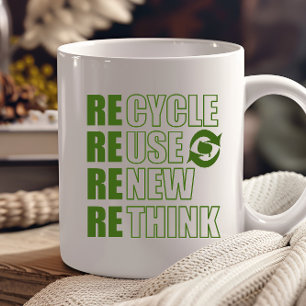 Recyclen hergebruik Vernieuwen Rethink Koffiemok