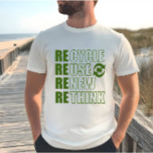 Recyclen hergebruik Vernieuwen Rethink T-shirt