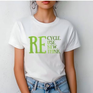 Recyclen hergebruik Vernieuwen Rethink T-shirt