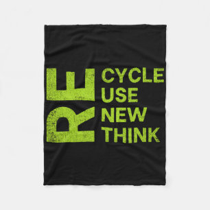 Recyclen Hergebruiken Heroverwegen Heroverwegen He Fleece Deken
