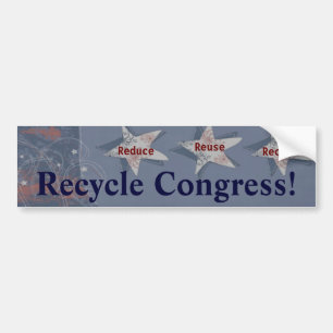 Recyclen het Congres! Bumpersticker