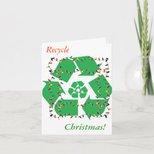 Recyclen Kaart voor kerstcadeautjes