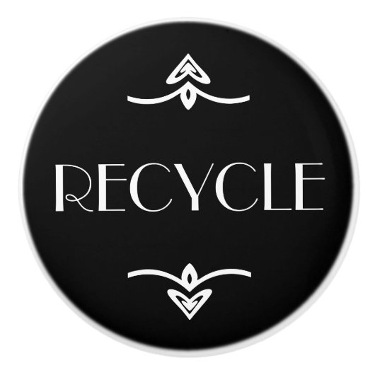 Recyclen Keramische Knop (Voorkant)