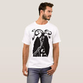 Recyclen leven zwart t-shirt (Voorkant volledig)