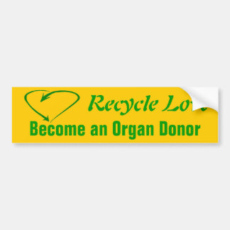 Recyclen liefde bumpersticker