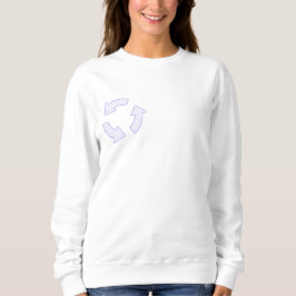 Recyclen Logo Dames Hoodie - Eco-Friendly Pullove Trui