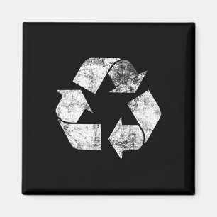 Recyclen Logo T Shirt Natuur op Aarde Dag Planet C Magneet