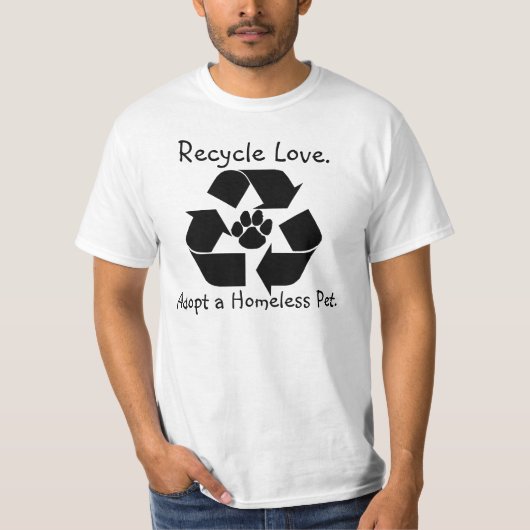 Recyclen Love T-shirt (Voorkant)
