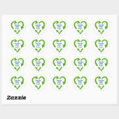 Recyclen met liefde ronde sticker (Vel)