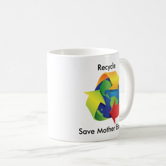Recyclen Mok Moeder Aarde opslaan (Voorkant rechts)