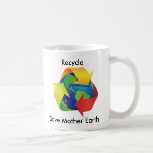 Recyclen Mok Moeder Aarde opslaan (Rechts)