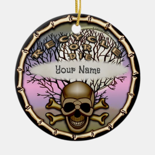 Recyclen of stervend Ornament (Voorkant)