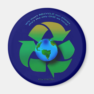 RECYCLEN ONZE PLANET-reeks Magneet