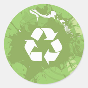 Recyclen organische planetaire Stickers