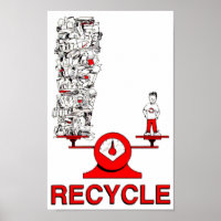 Recyclen Poster afval