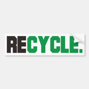 Recyclen producten en Design! Bumpersticker