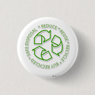 recyclen ronde button 3,2 cm