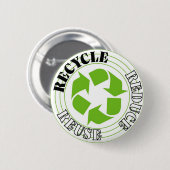 Recyclen Ronde Button 5,7 Cm (Voorkant /achterkant)