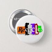 Recyclen Ronde Button 5,7 Cm (Voorkant /achterkant)