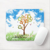 Recyclen seizoen muismat (Met muis)