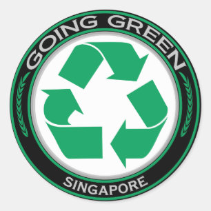 Recyclen Singapore Ronde Sticker