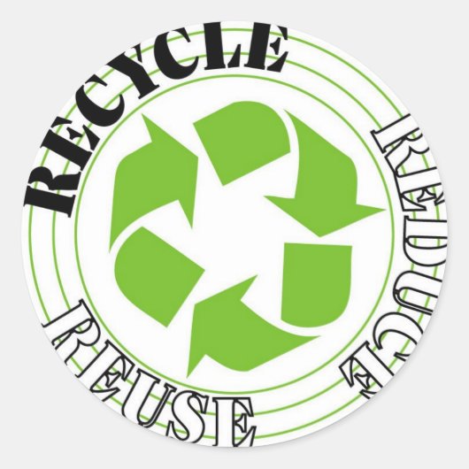 Recyclen Stickers (Voorkant)