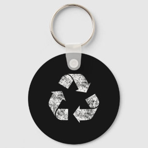 Recyclen symbool Distress Earth Day Environment Gi Sleutelhanger